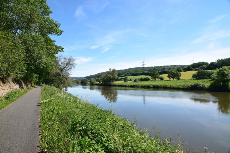 Fietspad langs de Fulda